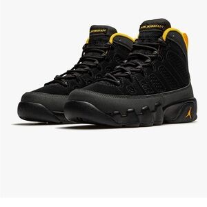Air Jordan Black and Yellow Sneakers